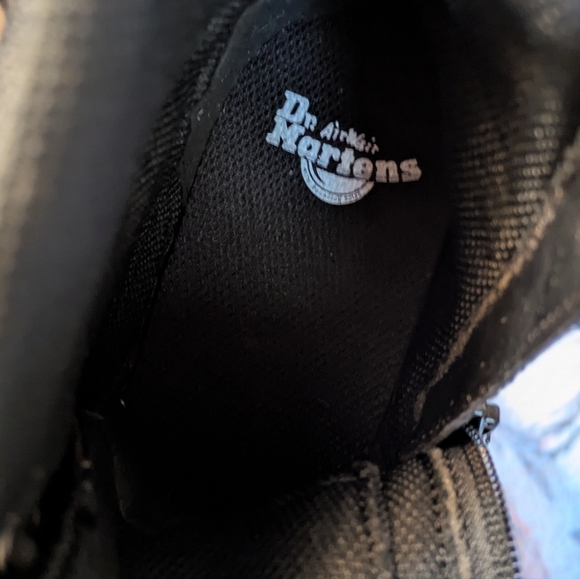 NWOT. Dr Martens Comb Unisex  Black Nylon Lace-Up/Zipper Boots. Ladies 5, Men 4. - Picture 4 of 13
